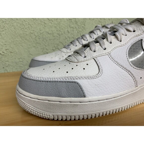 Rare  Nike Air Force 1 \'07 LV8‎ Under Construction White Grey BQ4421-100 Size 9 main image 4